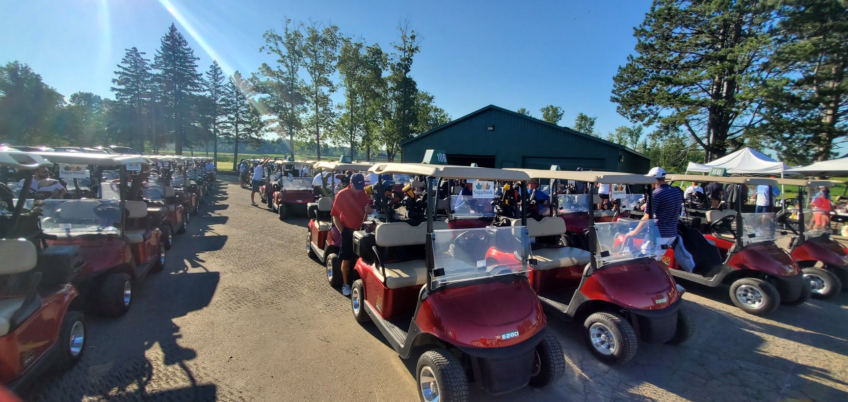 Golfers during a Sugarbush outing