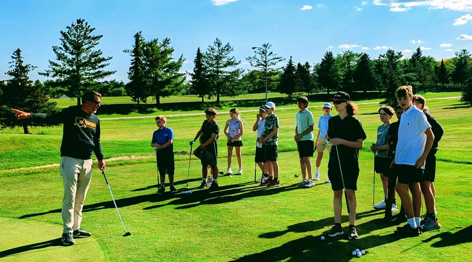 Junior golf instruction at Sugarbush Golf Club