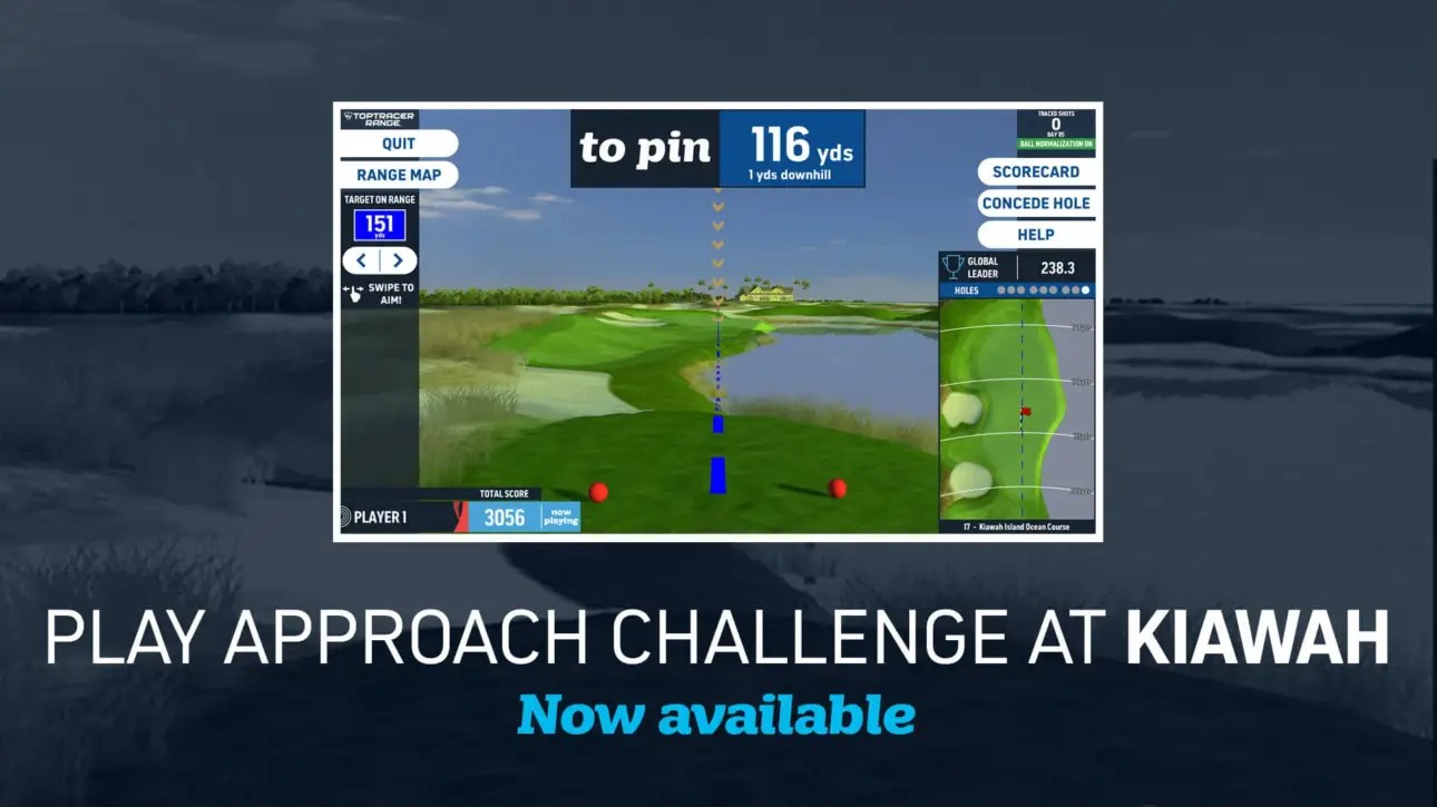 Toptracer Approach Challenge game at Kiawah